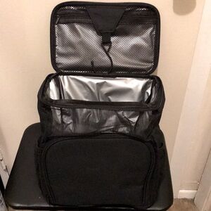 Black Portable Shower Caddy With Hook. NWOT